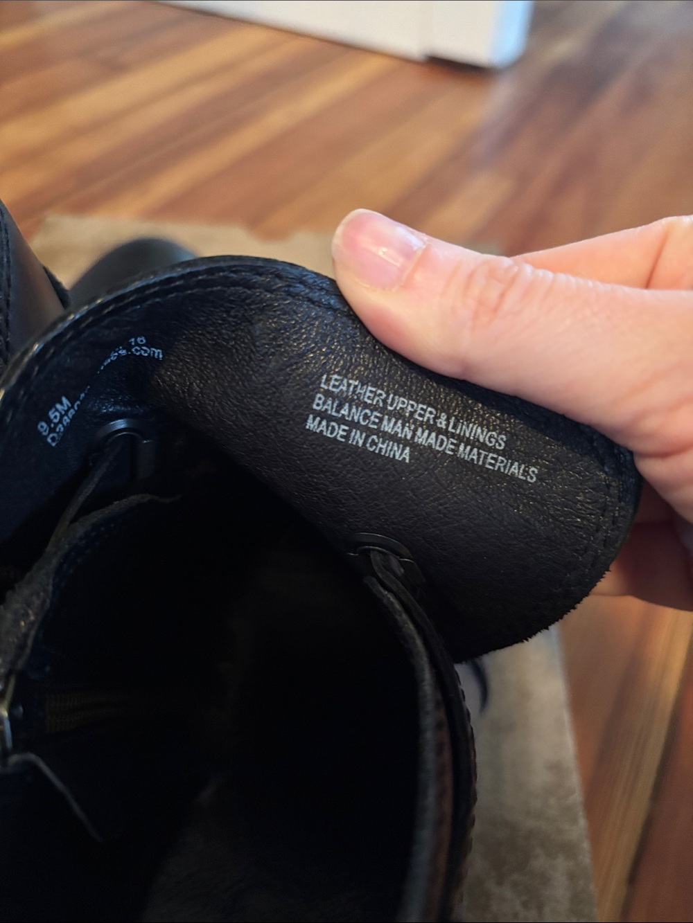 Born Black Leather Boots - Picture 7 of 8